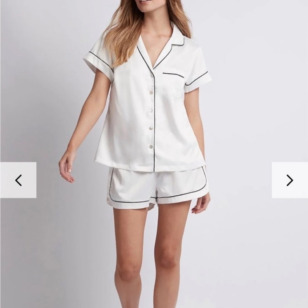 Homebodii satin pajama shorts set